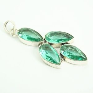 .925 Sterling Silver Apatite Pendant